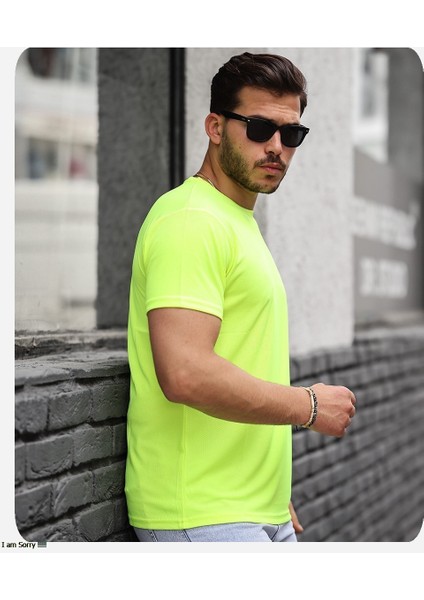 Mens Style Mikro Sıfır Yaka T-Shirt