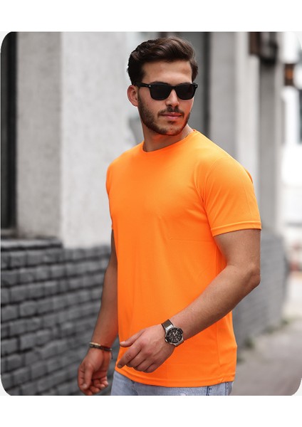 Mens Style Mikro Sıfır Yaka T-Shirt