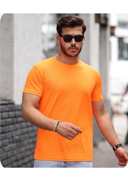 Mens Style Mikro Sıfır Yaka T-Shirt