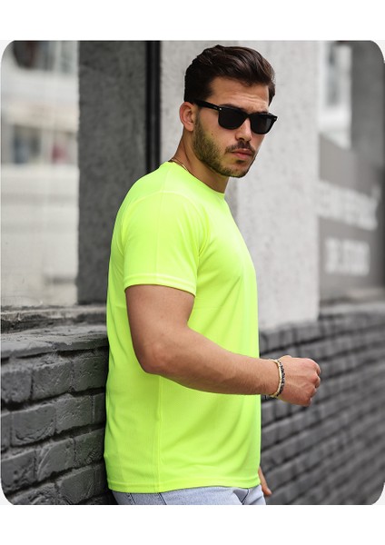 Mens Style Mikro Sıfır Yaka T-Shirt