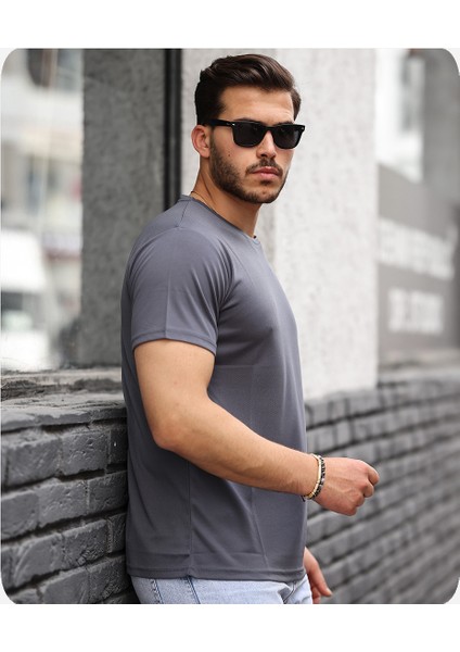 Mens Style Mikro Sıfır Yaka T-Shirt