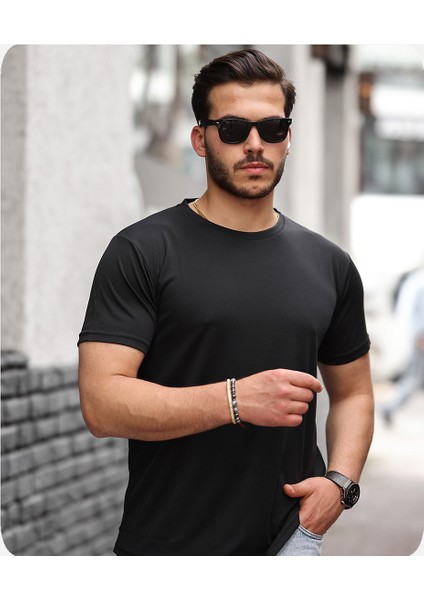 Mens Style Mikro Sıfır Yaka T-Shirt