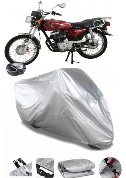 Abush Cga 125I Arka Çanta Uyumlu Su Geçirmez Motosiklet Brandası
