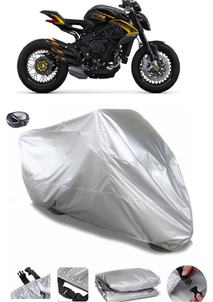 Mv Agusta Brutale Dragster 800 Arka Çanta Uyumlu Su Geçirmez Motosiklet Brandası