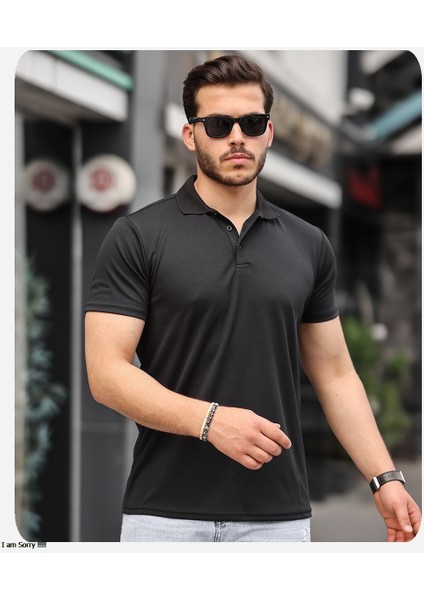 Mens Style Performans Polo Yaka Tişört