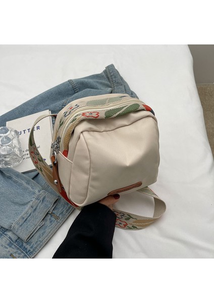 2024 Yeni Omuz Çantası Kadın Crossbody Çanta Ilkbahar ve Yaz Kadın Çantası Rahat Kanvas Çanta Çok Yönlü Kadın Oxford Kumaş Kabuk Çanta (Yurt Dışından)