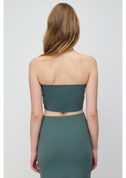 Straplez Büstiyer Bandeau Top Üst