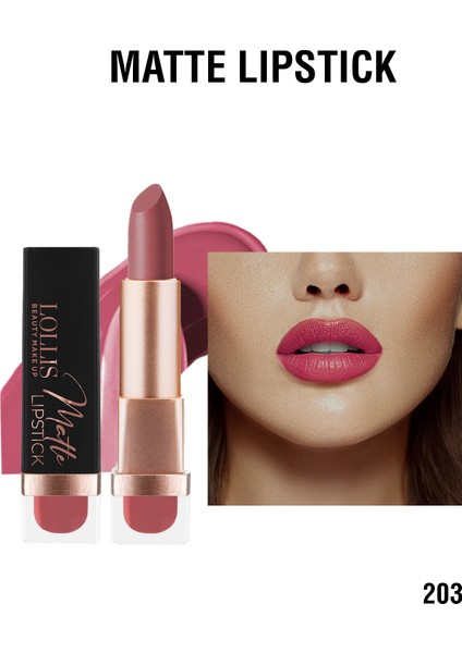 Matte Lipstick 203 / Mat Ruj 203