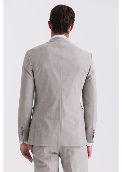 Taş Slim Fit Mono Yaka Erkek Takım Elbise