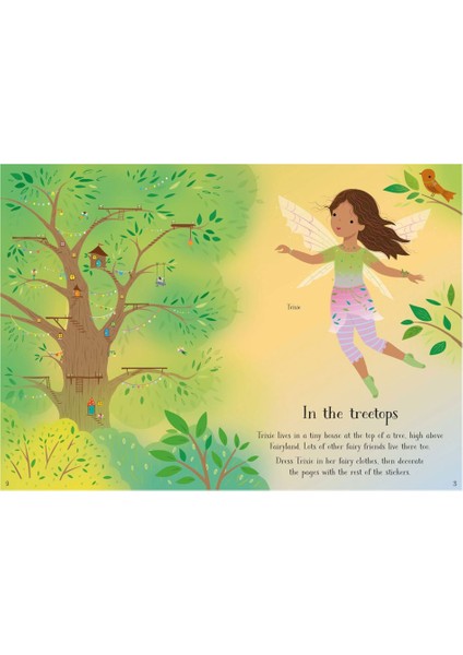 Little Sticker Dolly Dressing Treetop Fairies - Fiona Watt