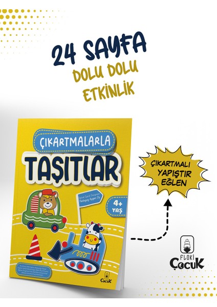 Çıkartmalarla Deniz - Çıkartmalarla Çiftlik - Çıkartmalarla Orman - Çıkartmalarla Taşıtlar 4'lü Set