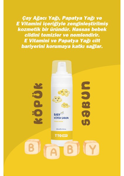 Soft Baby Köpük Sabun 200 ml