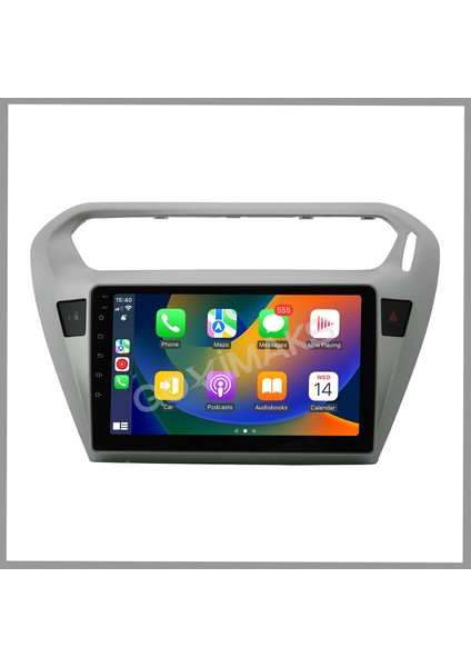 Cıtroen C-Elysee Grı 2012-2023 6 GB Ram 128 GB Hafıza Androıd Multımedıa Teyp