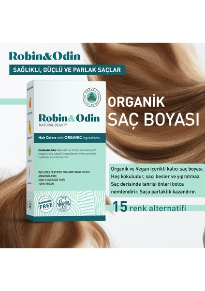 Organik Amonyaksız Kalıcı Saç Boyası 4.6 Dark Red Auburn/Koyu Kırmızı Kumral