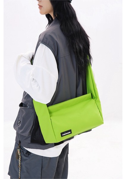 Japon Düz Renk Iş Giysisi Tarzı Çanta Kadınlar Için Basit Rahat Crossbody Çanta Erkek Spor Omuz Çantası Öğrenci Askılı Çanta (Yurt Dışından)