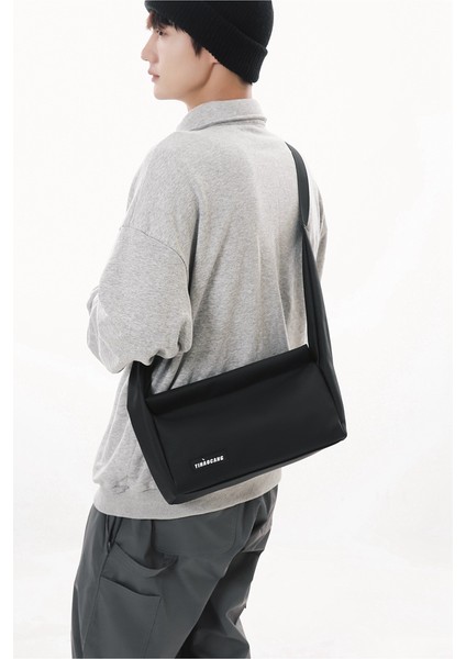 Japon Düz Renk Iş Giysisi Tarzı Çanta Kadınlar Için Basit Rahat Crossbody Çanta Erkek Spor Omuz Çantası Öğrenci Askılı Çanta (Yurt Dışından)