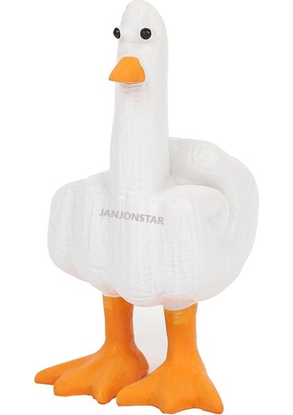 Yeni Duckyou Yaratıcı Orta Parmak Ördek Dekorasyon Orta Parmak Ördek Heykeli Reçine El Sanatları Süs Oyuncak (Yurt Dışından)
