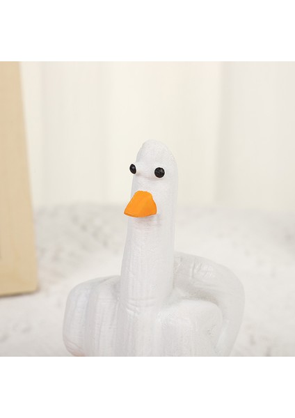 Yeni Duckyou Yaratıcı Orta Parmak Ördek Dekorasyon Orta Parmak Ördek Heykeli Reçine El Sanatları Süs Oyuncak (Yurt Dışından) fiyatları