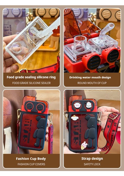 Rındu Karikatür Çocuk Saman Su Şişesi (Yurt Dışından) modelleri