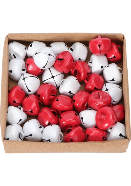 36PCS Kırmızı ve Beyaz Takı Yapımı Aksesuar Seti Noel Çanı (Yurt Dışından)