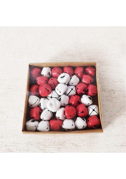 36PCS Kırmızı ve Beyaz Takı Yapımı Aksesuar Seti Noel Çanı (Yurt Dışından)