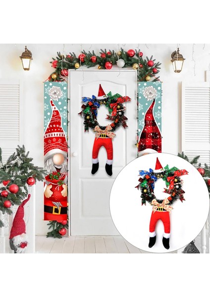 Yapay Noel Dekorasyonu Komik Noel Baba Çelengi Asılı Bir (Yurt Dışından) modelleri