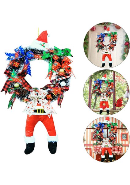 Yapay Noel Dekorasyonu Komik Noel Baba Çelengi Asılı Bir (Yurt Dışından) fırsatları