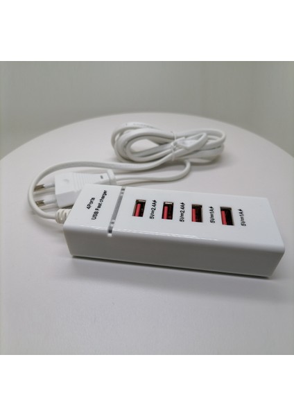 Bağlantı Noktalı USB Hızlı Şarj Cihazı Seyahat Adaptörü 5V 3A Qc 3.0 Ab Tak Beyaz (Yurt Dışından) indirimleri