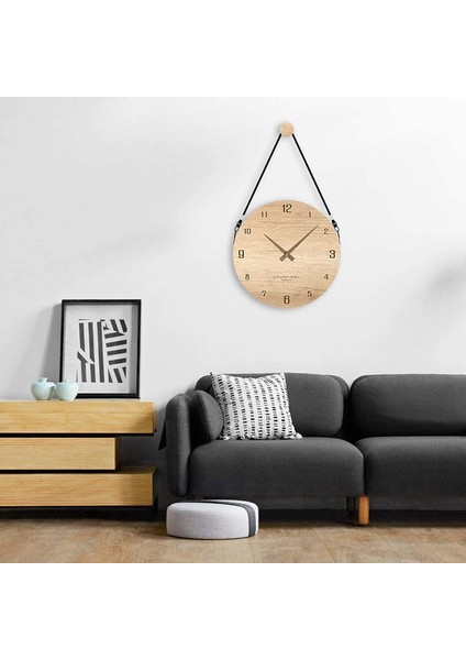 12 Inç Modern Duvar Saati Kumandalı, Sessiz Ahşap Duvar Saati (Yurt Dışından)