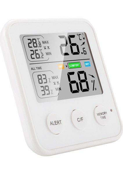 Dijital Termometre Higrometre Iç Mekan Hava Istasyonu Monitörü-Beyaz (Yurt Dışından) modelleri