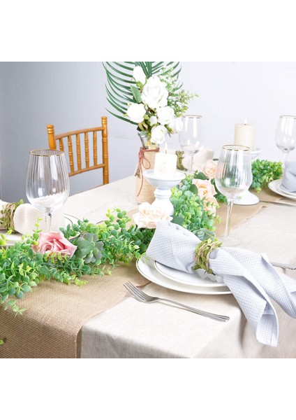 Paket Sahte Okaliptüs Çelenk, Sahte Okaliptüs Çelenk, 6ft/adet(Yeşil) (Yurt Dışından) indirimleri