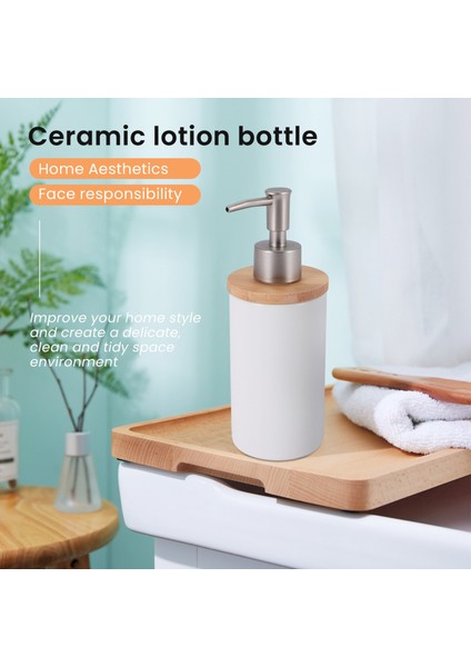 400ML Seramik Sabunluk, Mutfak ve Banyo Için Iskandinav -Beyaz (Yurt Dışından) fırsatları