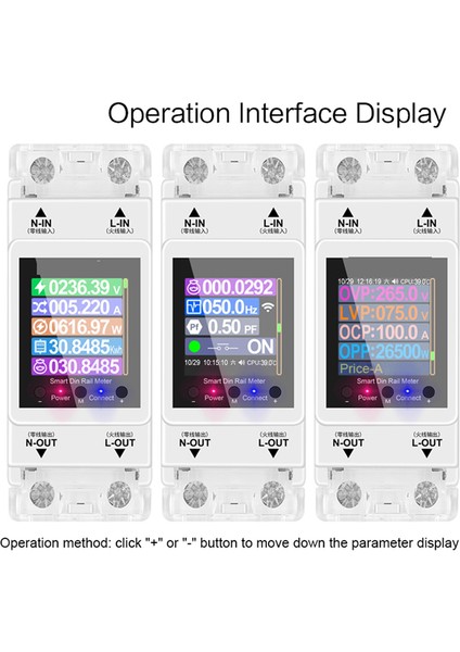 AT2PW 100A Tuya Wıfı Din Ray Enerji Ölçer Akıllı Anahtar Ac 220 V (Yurt Dışından)