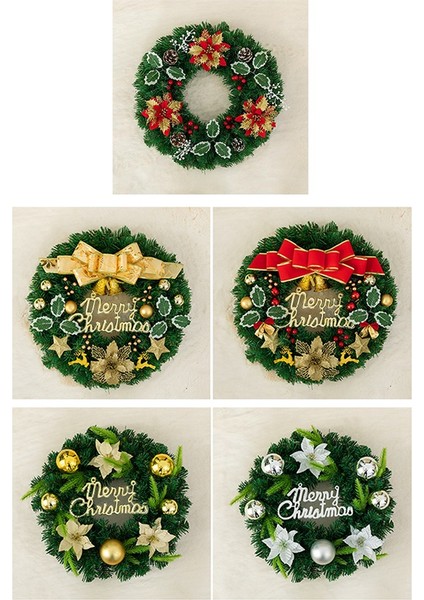 Noel Dekorasyon Çelengi 30CM Noel Ağacı Alışveriş Kırmızı 1 (Yurt Dışından) fiyatları