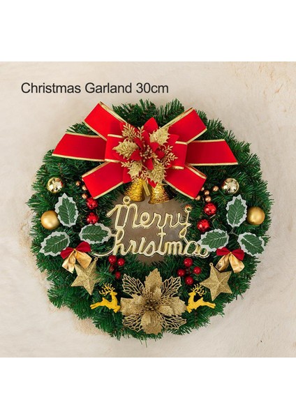 Noel Dekorasyon Çelengi 30CM Noel Ağacı Alışveriş Kırmızı 1 (Yurt Dışından) fırsatları