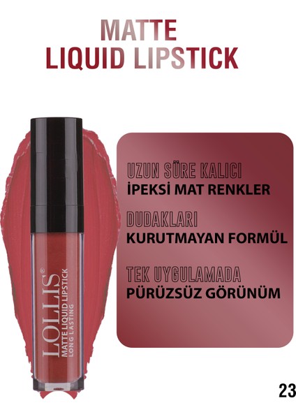 Mat Likit Ruj 23 / Matte liquid Lipstick 23