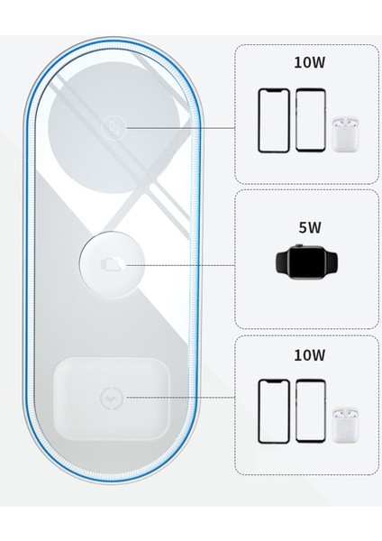 Kablosuz Şarj, iPhone 12/11 Için 15W Kablosuz Şarj Cihazı, Siyah (Yurt Dışından) indirimleri