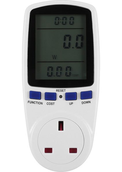 Güç Ölçer Kullanım Monitörü, Arkadan Aydınlatmalı Lcd, Ev Ingiltere Fişi Için O (Yurt Dışından)