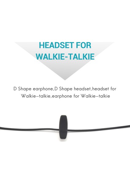 Kenwood Walkie-Talkie Içın 3.5 mm D Şekli Kulaklık Kulaklık Kulak Kancası (Yurt Dışından)