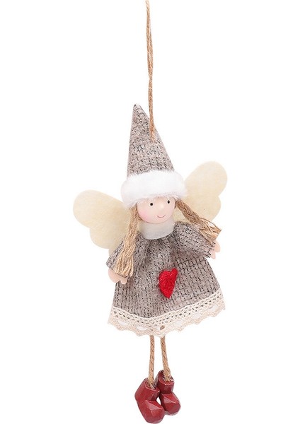 Melek Bebek Süsleri Mutlu Noeller Süslemeleri Gri Etek Kız (Yurt Dışından)