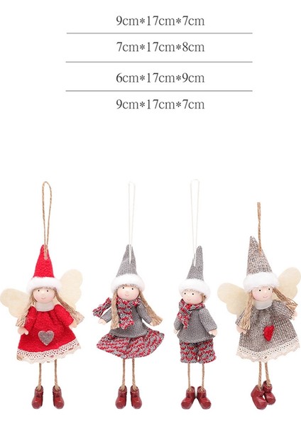 Melek Bebek Süsleri Mutlu Noeller Süslemeleri Gri Etek Kız (Yurt Dışından) modelleri