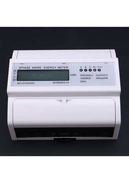Fazlı 4 Telli Elektrikli Dijital Kwh Enerji Ölçer LCD 230V/400V-20-80A (Yurt Dışından) indirimleri