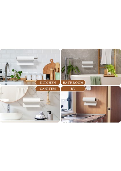Banyo Mutfak Için Kağıt Havluluk Dolap Altı Havlu Bornoz Kancası (Yurt Dışından) fiyatları
