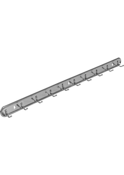 24 "uzun Duvara Montaj Paslanmaz Çelik 10 Askı Kancası, Çekme Çantası Giysileri Için (Yurt Dışından)