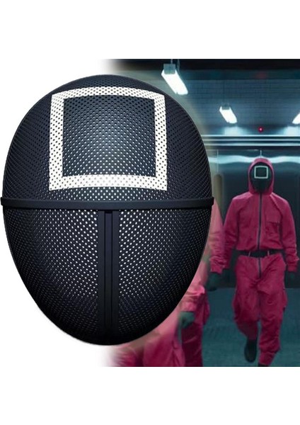 Kalamar Oyun Maskesi Cadılar Bayramı Partisi Yuvarlak Için Cosplay Maskeleri (Yurt Dışından) fırsatları