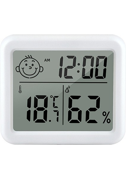 Elektronik Nem Monitörü Çalar Saat LCD Iç Mekan Kuru Higrometre (Yurt Dışından)
