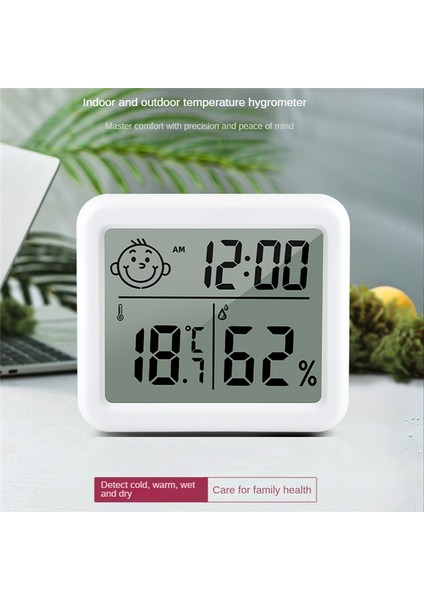 Elektronik Nem Monitörü Çalar Saat LCD Iç Mekan Kuru Higrometre (Yurt Dışından) fiyatları