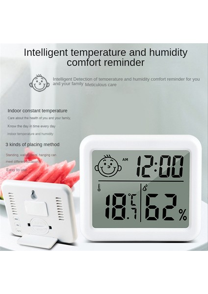 Elektronik Nem Monitörü Çalar Saat LCD Iç Mekan Kuru Higrometre (Yurt Dışından) modelleri