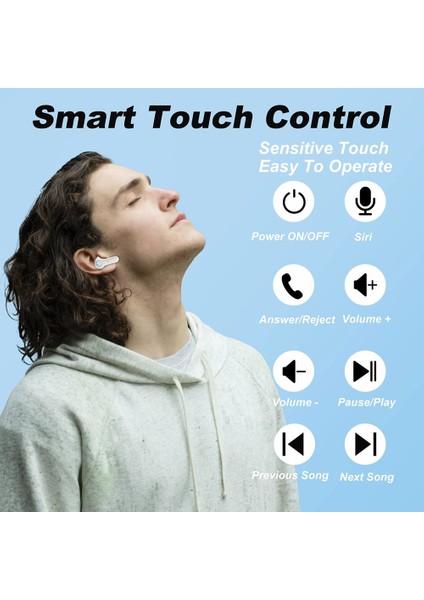 Bluetooth 5.0 Kulaklıklar Gerçek Kablosuz Kulaklıklar Hifi Müzik Kulaklıkları (Yurt Dışından) fiyatları