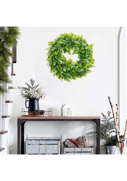 Paket Yapay Şimşir Çelenk Yaprakları Çelenk Dekorasyonu, 10 Inç (Yurt Dışından) fiyatları